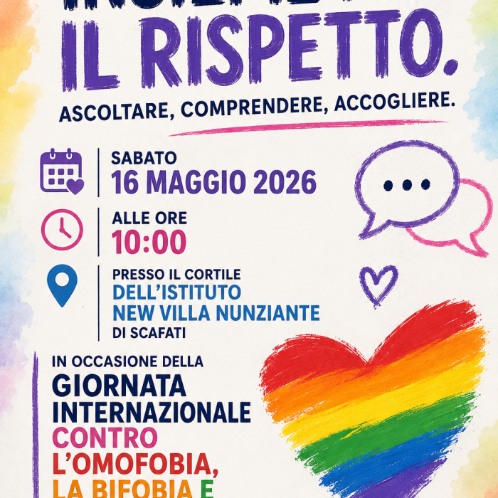 “Diversi per natura, uguali nei diritti” – Giornata Internazionale contro l’Omofobia, la Bifobia e la Transfobia.